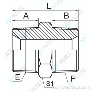 อะแดปเตอร์ไฮดรอลิกชาย NPT/BSPT